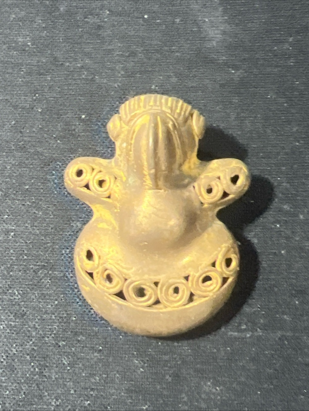 TUMBAGA Gold & Copper Alloy Zoomorphic Figurine/Pendant Columbian Art